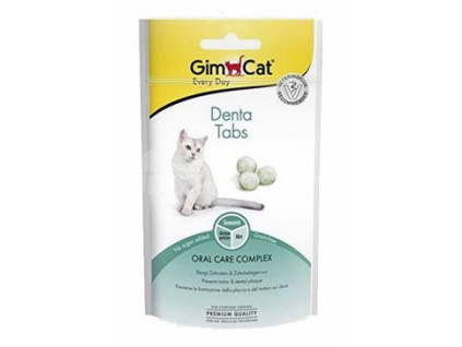 Gimcat Denta Tablety 40g z kategorie Chovatelské potřeby a krmiva pro kočky > Krmivo a pamlsky pro kočky > Konzervy pro kočky