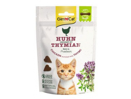 Gimcat Soft Snacks kuře s tymianem 60g z kategorie Chovatelské potřeby a krmiva pro kočky > Krmivo a pamlsky pro kočky > Pamlsky pro kočky