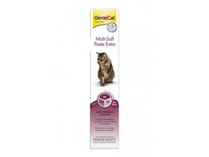 Gimcat Pasta Malt-Soft EXTRA K 20g z kategorie Chovatelské potřeby a krmiva pro kočky > Vitamíny a léčiva pro kočky > Trichobezoáry u koček