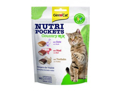 Gimcat Nutri Pockets Country Mix 150 g z kategorie Chovatelské potřeby a krmiva pro kočky > Krmivo a pamlsky pro kočky > Pamlsky pro kočky