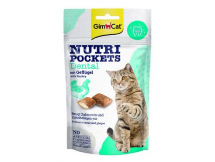 Gimcat Nutri Pockets dentalní 60 g z kategorie Chovatelské potřeby a krmiva pro kočky > Krmivo a pamlsky pro kočky > Konzervy pro kočky