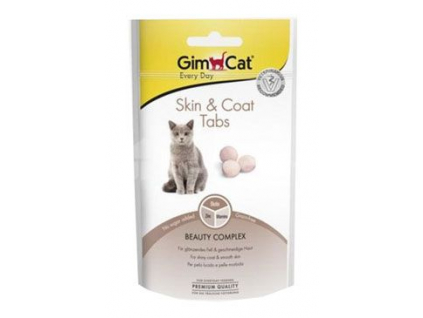 Gimcat Skin&Coat Tablety 40g z kategorie Chovatelské potřeby a krmiva pro kočky > Krmivo a pamlsky pro kočky > Veterinární diety pro kočky