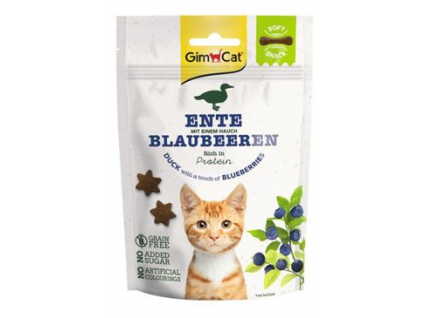 Gimcat Soft Snacks Kachna s borůvkami 60g z kategorie Chovatelské potřeby a krmiva pro kočky > Krmivo a pamlsky pro kočky > Veterinární diety pro kočky