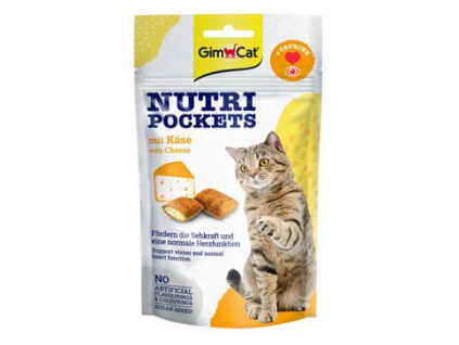 Gimcat Nutri Pockets se sýrem 60 g z kategorie Chovatelské potřeby a krmiva pro kočky > Krmivo a pamlsky pro kočky > Pamlsky pro kočky