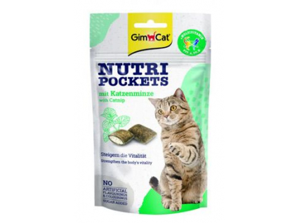 Gimcat Nutri Pockets s catnipem 60 g z kategorie Chovatelské potřeby a krmiva pro kočky > Krmivo a pamlsky pro kočky > Pamlsky pro kočky