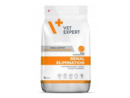 VetExpert VD 4T Renal Elimination Dog 8kg z kategorie Chovatelské potřeby a krmiva pro psy > Krmiva pro psy > Veterinární diety pro psy