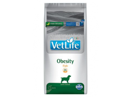 Vet Life Natural DOG Obesity Fish 12kg z kategorie Chovatelské potřeby a krmiva pro psy > Krmiva pro psy > Veterinární diety pro psy