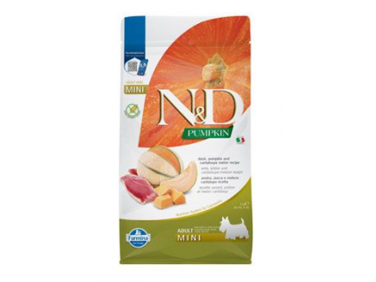 N&D Pumpkin DOG Adult Mini Duck & Cantaloupe melon 2kg z kategorie Chovatelské potřeby a krmiva pro psy > Krmiva pro psy > Granule pro psy