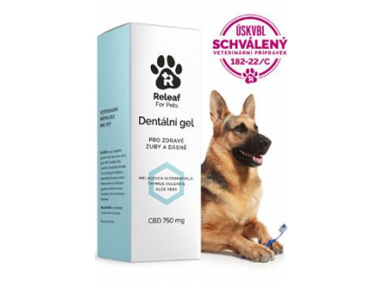 Releaf Dentální gel 25ml z kategorie Chovatelské potřeby a krmiva pro psy > Hygiena a kosmetika psa > Péče o psí zuby