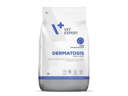 VetExpert VD 4T Dermatosis Cat 6kg z kategorie Chovatelské potřeby a krmiva pro kočky > Krmivo a pamlsky pro kočky > Veterinární diety pro kočky