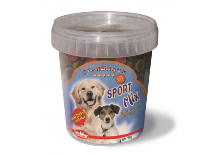 Nobby StarSnack Sport Mix kyblík pamlsky pro psa 500g z kategorie Chovatelské potřeby a krmiva pro psy > Pamlsky pro psy > Poloměkké pamlsky pro psy