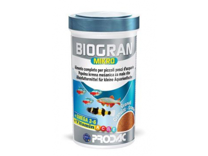 Krmivo pro ryby Prodac Biogran Mikro 50g z kategorie Akvaristické a teraristické potřeby > Krmiva > Akvarijní rybičky