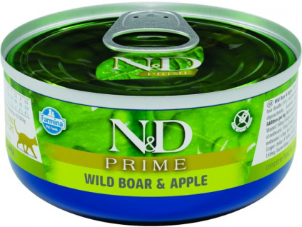 N&D CAT PRIME Adult Boar & Apple 70g