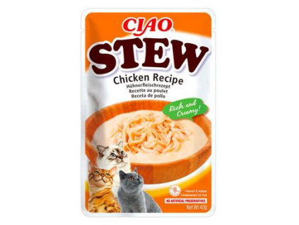 Churu Cat CIAO Stew Chicken Recipe 40g z kategorie Chovatelské potřeby a krmiva pro kočky > Krmivo a pamlsky pro kočky > Pamlsky pro kočky