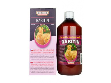 Rabitin pro králíky 1l z kategorie Chovatelské potřeby a krmiva pro hlodavce a malá zvířata > Vitamíny, minerální bloky