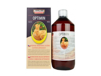 Optimin K králíci 1l z kategorie Chovatelské potřeby a krmiva pro hlodavce a malá zvířata > Vitamíny, minerální bloky