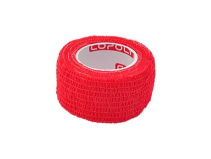 Obinadlo elast. CoPoly 2,5cm x 4,5m červená
