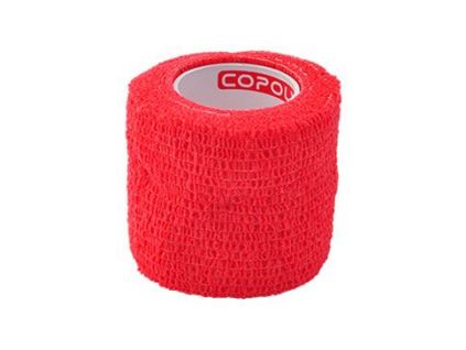 Obinadlo elast. CoPoly 5cm x 4,5m červená