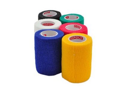 Obinadlo elast. CoPoly 7,5cm x 4,5m MIX 12ks