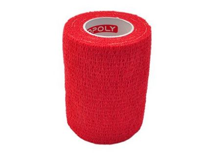 Obinadlo elast. CoPoly 7,5cm x 4,5m červená