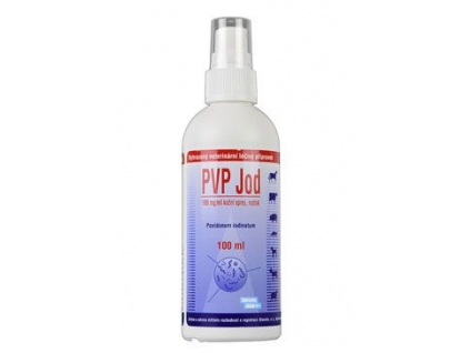 PVP jod spray 100ml z kategorie Chovatelské potřeby a krmiva pro psy > Vitamíny a léčiva pro psy > Imunita, hojení ran u psů