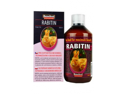 Rabitin pro králíky 500ml z kategorie Chovatelské potřeby a krmiva pro hlodavce a malá zvířata > Vitamíny, minerální bloky