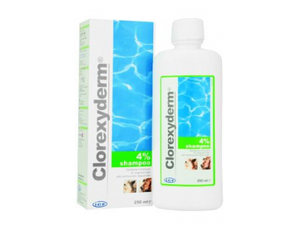 ICF Clorexyderm šampon 4% ICF 250ml z kategorie Chovatelské potřeby a krmiva pro psy > Hygiena a kosmetika psa > Šampóny a spreje pro psy