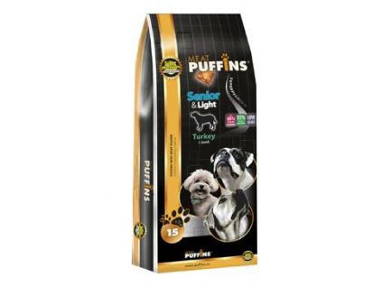 Puffins Dog Senior&Light 15kg z kategorie Chovatelské potřeby a krmiva pro psy > Krmiva pro psy > Granule pro psy