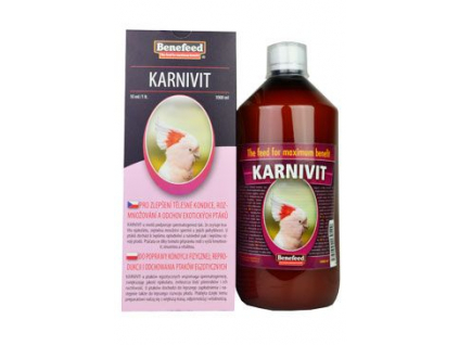 Karnivit pro exoty 1l z kategorie Chovatelské potřeby pro ptáky a papoušky > Vitamíny, minerály pro papoušky > Vitamíny pro papoušky