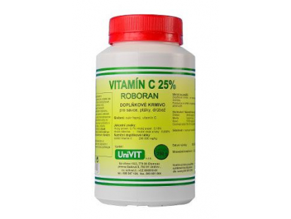 Vitamin C Roboran 25/ 250g z kategorie Chovatelské potřeby a krmiva pro psy > Vitamíny a léčiva pro psy > Vitaminy a minerály pro psy