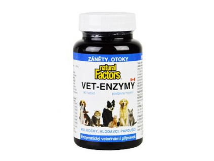Vet-Enzymy 90tablet podpora hojení, záněty, otoky z kategorie Chovatelské potřeby a krmiva pro psy > Vitamíny a léčiva pro psy > Imunita, hojení ran u psů