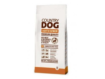 Country Dog Light Senior 15kg z kategorie Chovatelské potřeby a krmiva pro psy > Krmiva pro psy > Granule pro psy