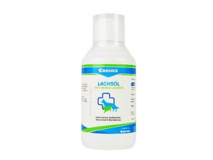 Canina Lososový olej 250ml z kategorie Chovatelské potřeby a krmiva pro psy > Vitamíny a léčiva pro psy > Kůže a srst psů