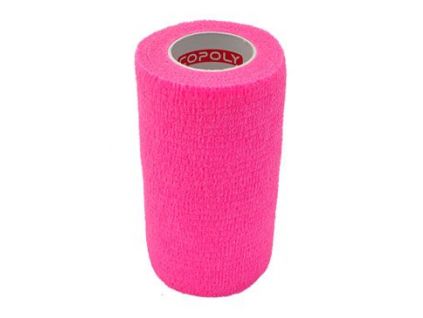 Obinadlo elast. CoPoly 10cm x 4,5m růžová NEON