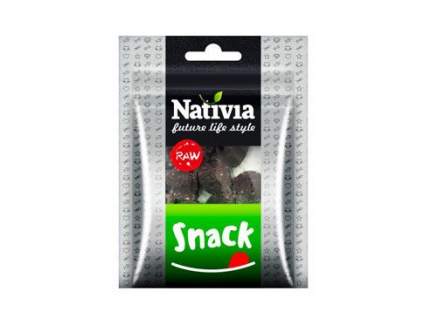 Nativia Dog pochoutka RAW SNACK 50g z kategorie Chovatelské potřeby a krmiva pro psy > Pamlsky pro psy > Sušená masíčka pro psy