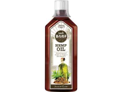 Canvit BARF Hemp Oil 500ml z kategorie Chovatelské potřeby a krmiva pro psy > Krmiva pro psy > BARF pro psy