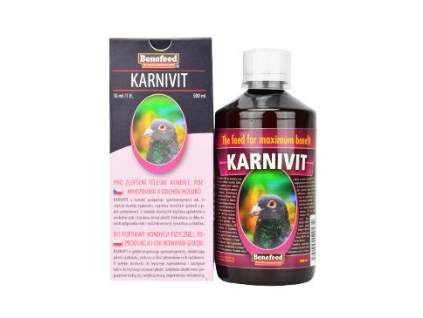 Karnivit pro holuby 500ml z kategorie Chovatelské potřeby pro ptáky a papoušky > Vitamíny, minerály pro papoušky > Vitamíny pro papoušky