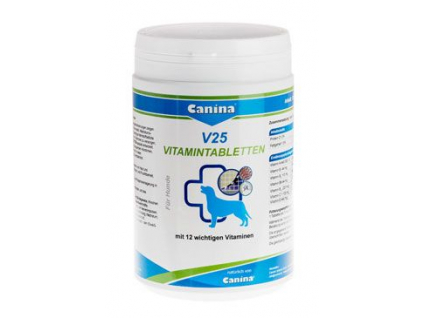 Canina V25 Vitamin Tabs 700g (210tbl.) z kategorie Chovatelské potřeby a krmiva pro psy > Vitamíny a léčiva pro psy