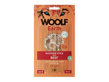 Woolf pochoutka Earth NOOHIDE S Beef 90g z kategorie Chovatelské potřeby a krmiva pro psy > Pamlsky pro psy > Pamlsky z přírodní želatiny pro psy