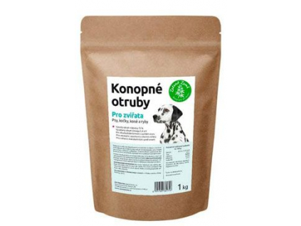 Konopné otruby 1 kg z kategorie Chovatelské potřeby a krmiva pro psy > Krmiva pro psy > BARF pro psy