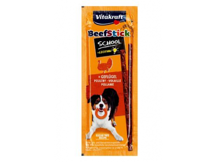 Vitakraft Dog pochoutka Beef Stick salami Geflug. 10ks z kategorie Chovatelské potřeby a krmiva pro psy > Pamlsky pro psy > Tyčinky, salámky pro psy