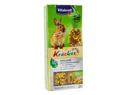 Vitakraft Rodent Rabbit poch. Kräck Herbal active 2ks z kategorie Chovatelské potřeby a krmiva pro hlodavce a malá zvířata > Pamlsky pro hlodavce