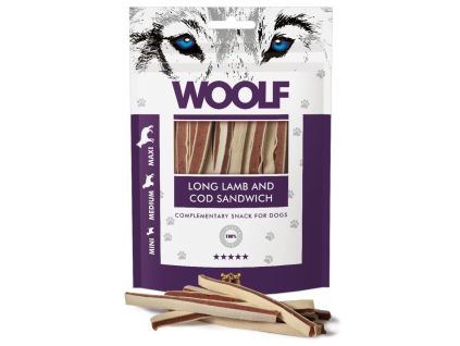 WOOLF pochoutka soft lamb and cod sandwich long 100g