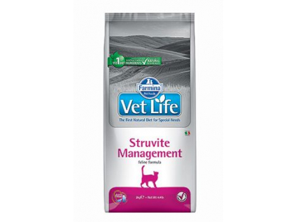 Vet Life Natural CAT Struvite Management 2kg z kategorie Chovatelské potřeby a krmiva pro kočky > Krmivo a pamlsky pro kočky > Veterinární diety pro kočky