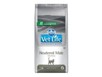 Vet Life Natural CAT Neutered Male 2kg z kategorie Chovatelské potřeby a krmiva pro kočky > Krmivo a pamlsky pro kočky > Veterinární diety pro kočky