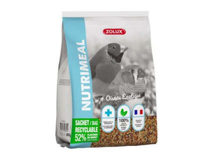 Krmivo pro exotické ptáky NUTRIMEAL 800g Zolux z kategorie Chovatelské potřeby pro ptáky a papoušky > Krmivo pro papoušky