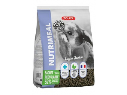 Krmivo pro králíky Junior NUTRIMEAL 800g Zolux z kategorie Chovatelské potřeby a krmiva pro hlodavce a malá zvířata > Krmiva pro hlodavce a malá zvířata