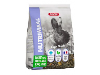 Krmivo pro králíky Adult NUTRIMEAL mix 800g Zolux z kategorie Chovatelské potřeby a krmiva pro hlodavce a malá zvířata > Krmiva pro hlodavce a malá zvířata