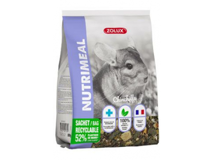 Krmivo pro činčily NUTRIMEAL 800g Zolux z kategorie Chovatelské potřeby a krmiva pro hlodavce a malá zvířata > Krmiva pro hlodavce a malá zvířata