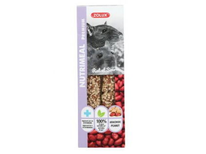 Pochoutka NUTRIMEAL STICK arašídy pro myši/potk. 125g z kategorie Chovatelské potřeby a krmiva pro hlodavce a malá zvířata > Pamlsky pro hlodavce